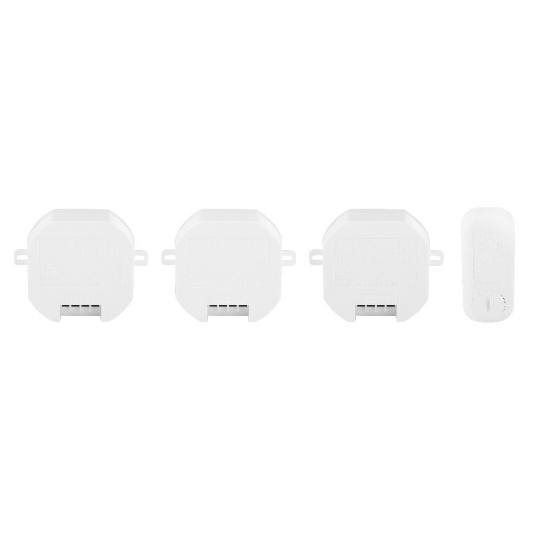 Set comutator lumini SH4-99557, 433 MHz, telecomanda, alb