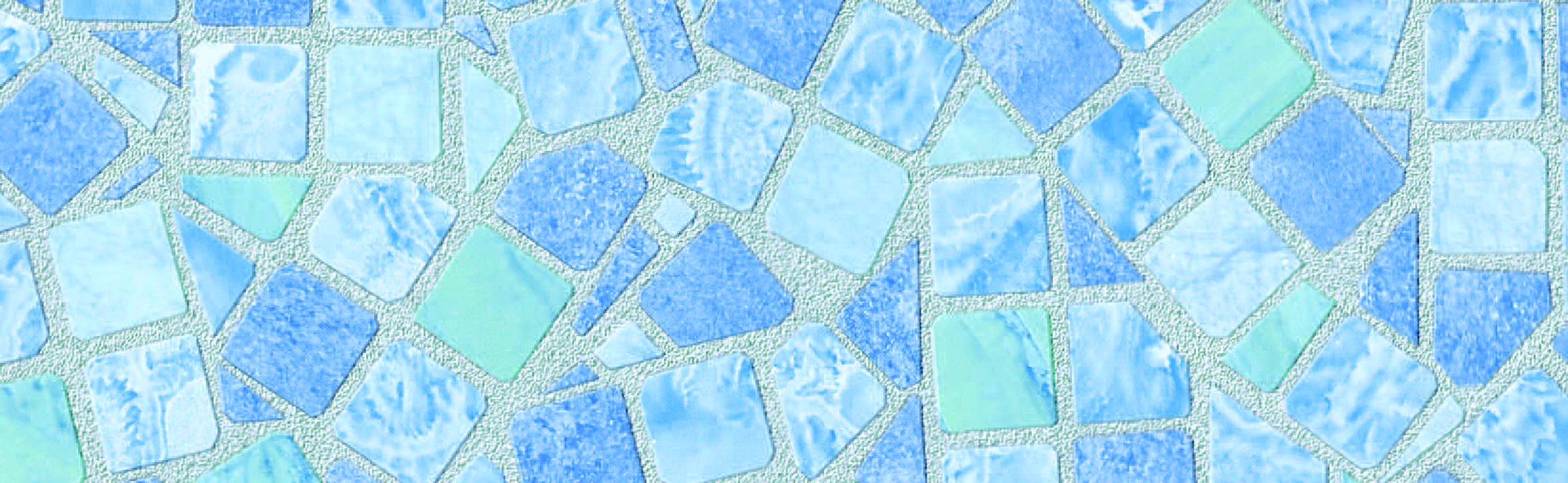 Autocolant 0.675 x 2 m, mozaic albastru