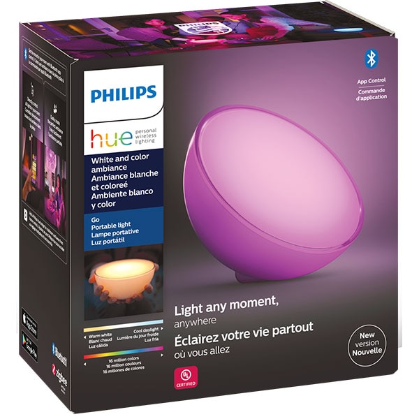 Lampa portabila inteligenta LED PHILIPS Hue Go 8718696173992, Wi-Fi, lumina RGB, 6W, alb