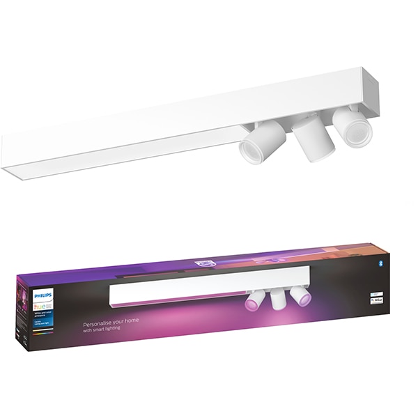 Plafoniera LED Smart PHILIPS Hue 8718696176016, 53.1W, 3650lm, Wi-Fi, RGB, alb