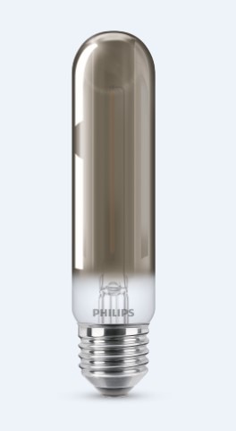 Bec LED decorativ, Filament Philips, 2.3W, E27, 2000K, fumuriu