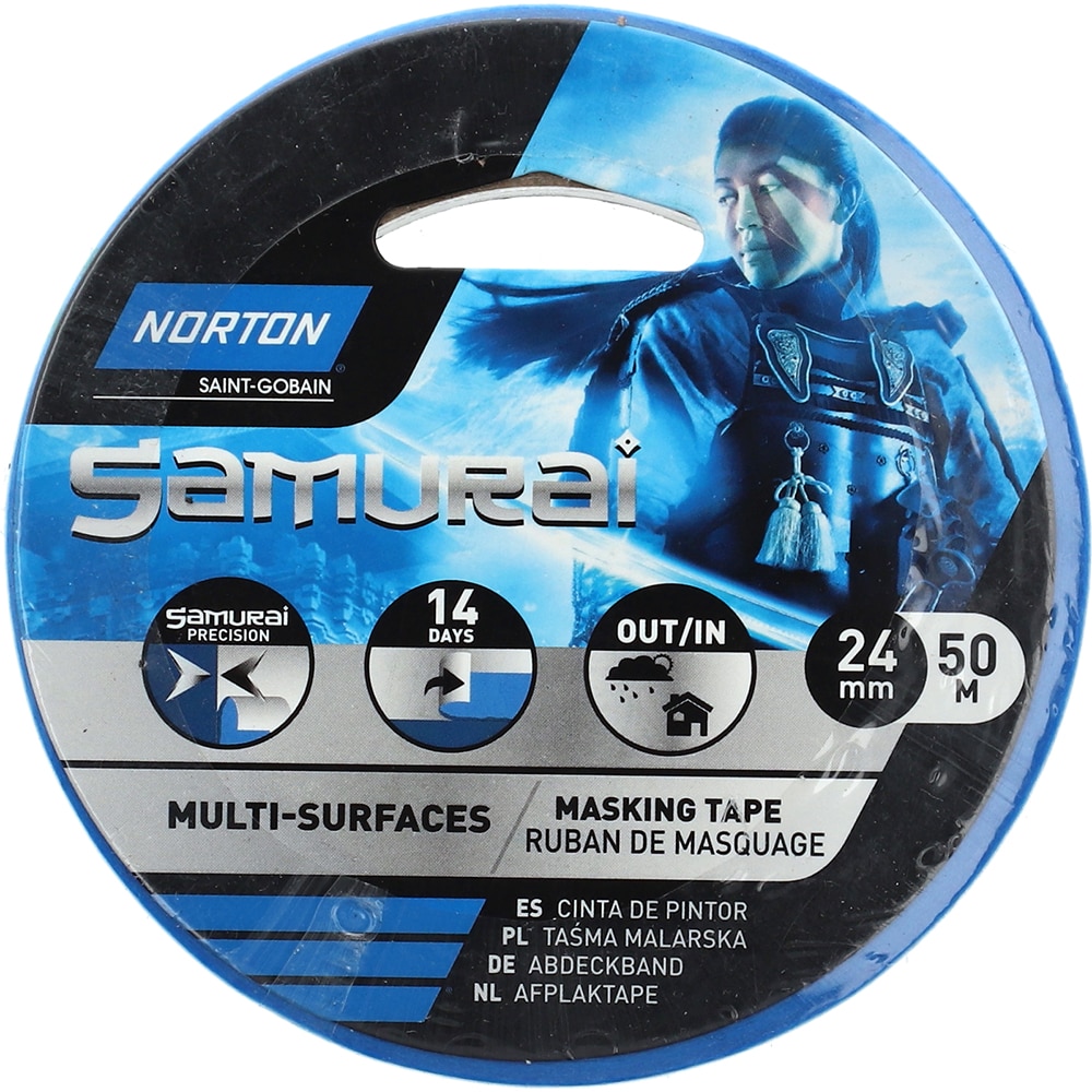 Banda adeziva multifunctionala NORTON Samurai, multisuprafete, 24mm x 50m, albastru