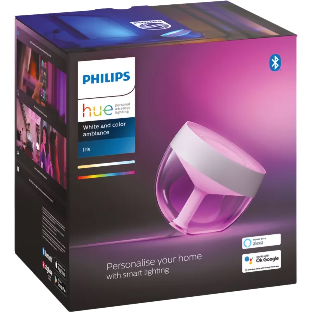 Lampa de birou smart PHILIPS HUE Iris Gen4, 8.1W, 570lm, IP20, alb
