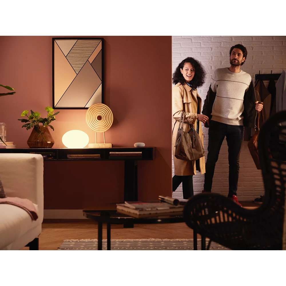 Set 2 becuri LED PHILIPS HUE, E27, 9.5W, 1055lm, Wi-Fi, lumina variabila, compatibil Alexa, Google Assistant