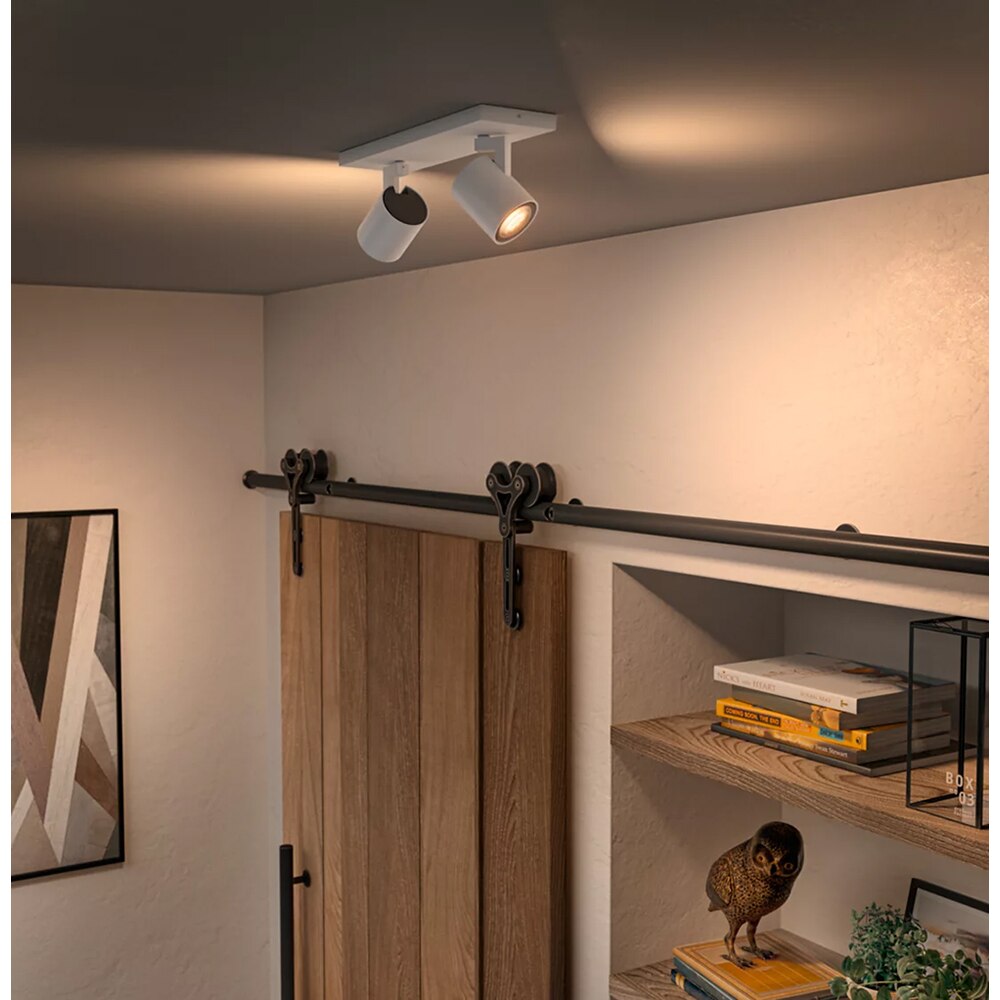 Spot LED smart PHILIPS HUE Runner, 2 x 5W, 700lm, IP20, alb