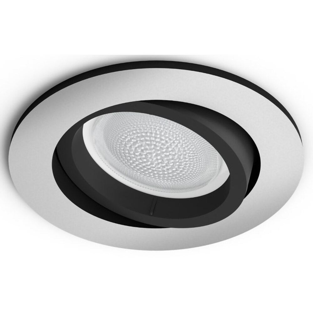 Spot LED smart PHILIPS HUE Centura, 5.7W, 350lm, IP20, aluminiu