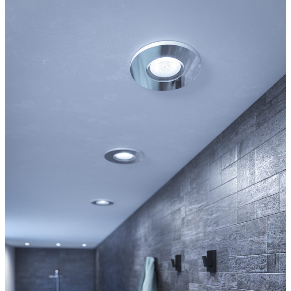 Set 3 spoturi LED smart PHILIPS HUE Adore, 3 x 5W, 350lm, IP44, crom