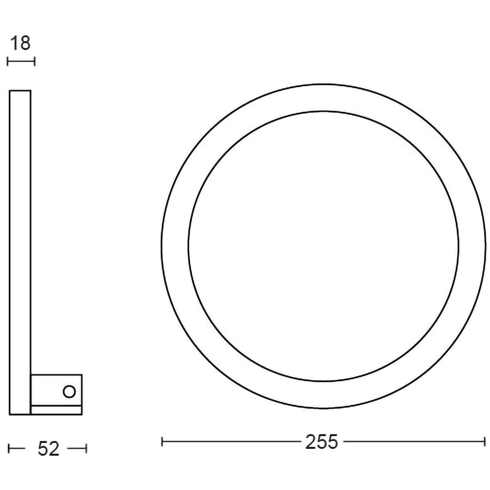 Aplica LED smart PHILIPS HUE Sana, 20W, 1400lm, IP20, negru