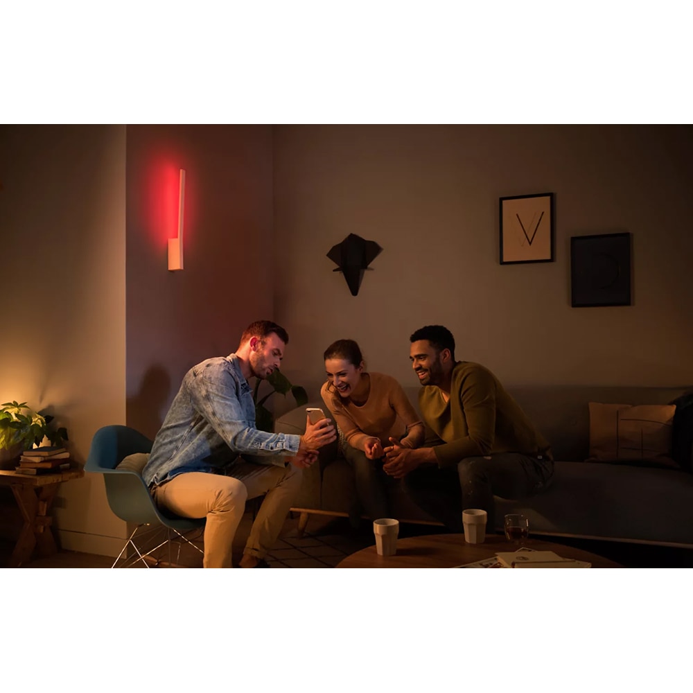 Aplica LED smart PHILIPS HUE 8719514343443, 12.2W, 850lm, IP20, alb