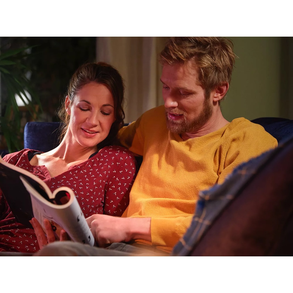 Set 2 becuri LED PHILIPS HUE, E14, 5.2W, 470lm, Wi-Fi, lumina variabila, compatibil Alexa, Google Assistant