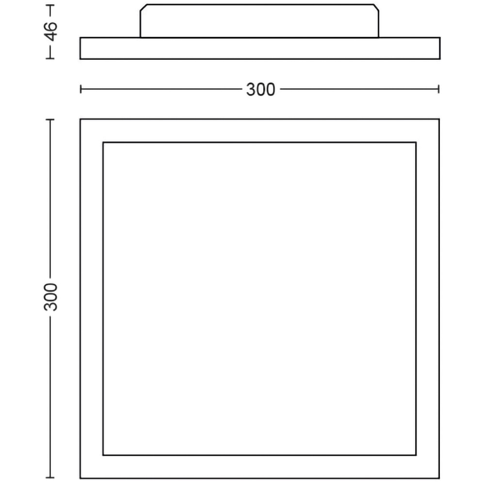 Panou LED smart PHILIPS HUE Aurelle, 19W, 1940lm, IP20, alb