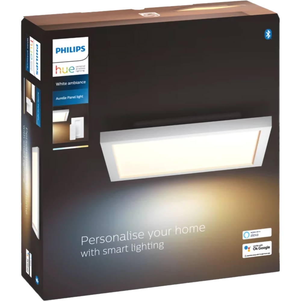 Panou LED smart PHILIPS HUE Aurelle, 19W, 1940lm, IP20, alb