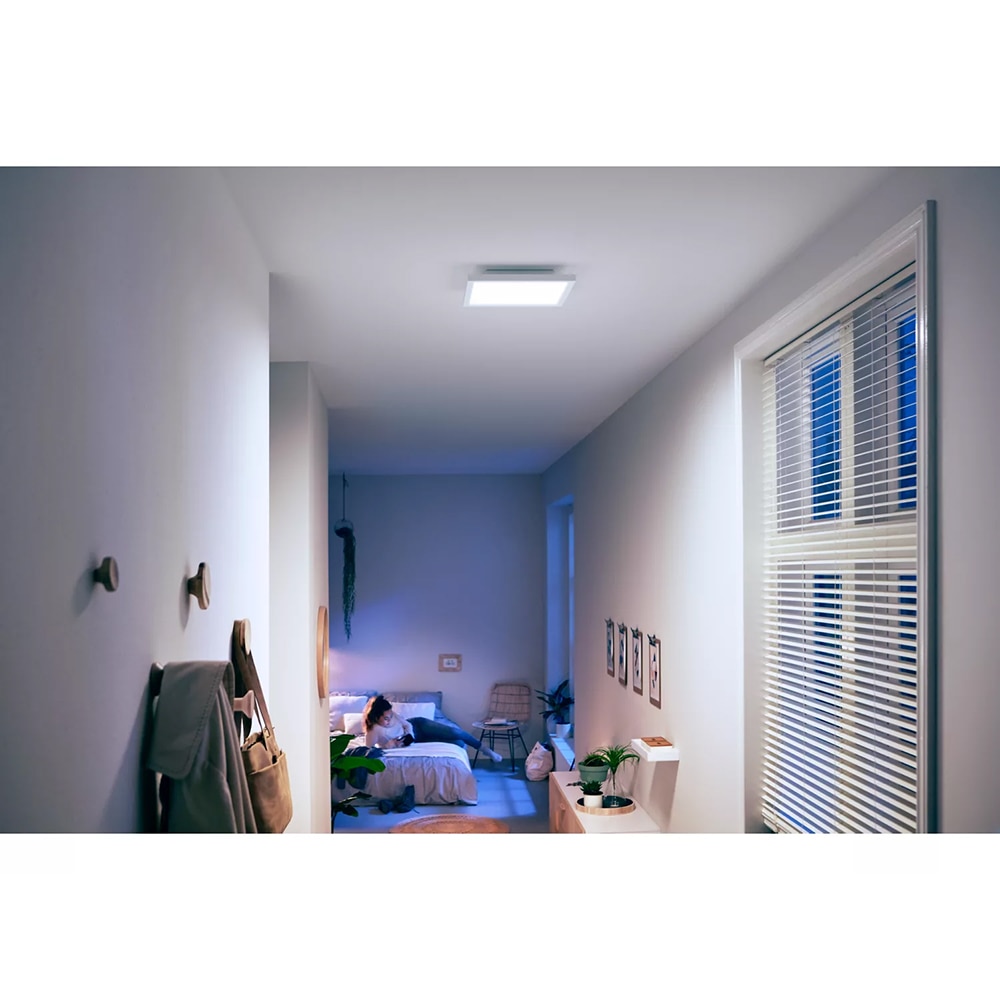 Panou LED smart PHILIPS HUE Aurelle, 19W, 1940lm, IP20, alb