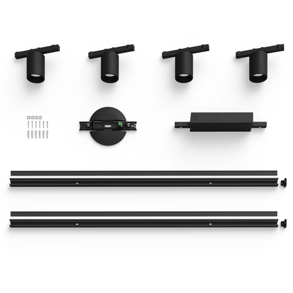 Kit de baza LED smart PHILIPS HUE Perifo, 20.8W, 2040lm, IP20, negru