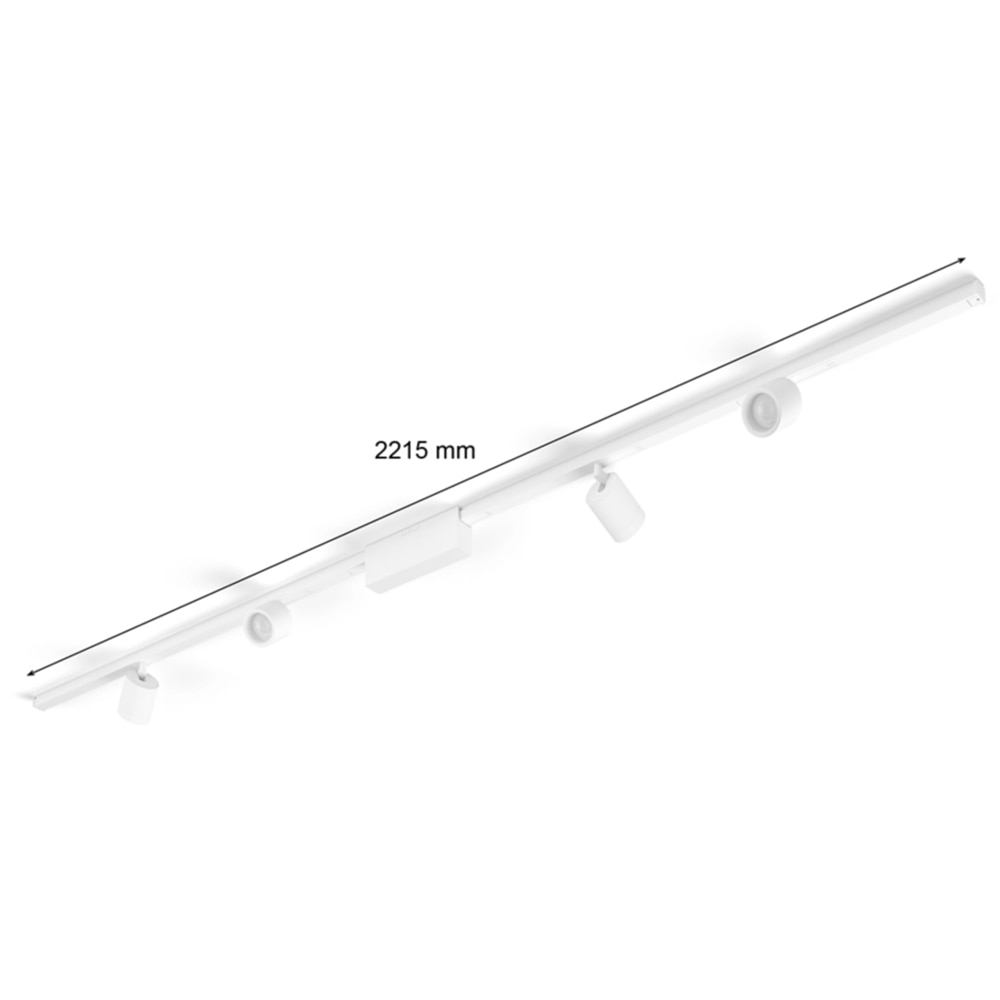 Kit de baza LED smart PHILIPS HUE Perifo, 20.8W, 2040lm, IP20, alb