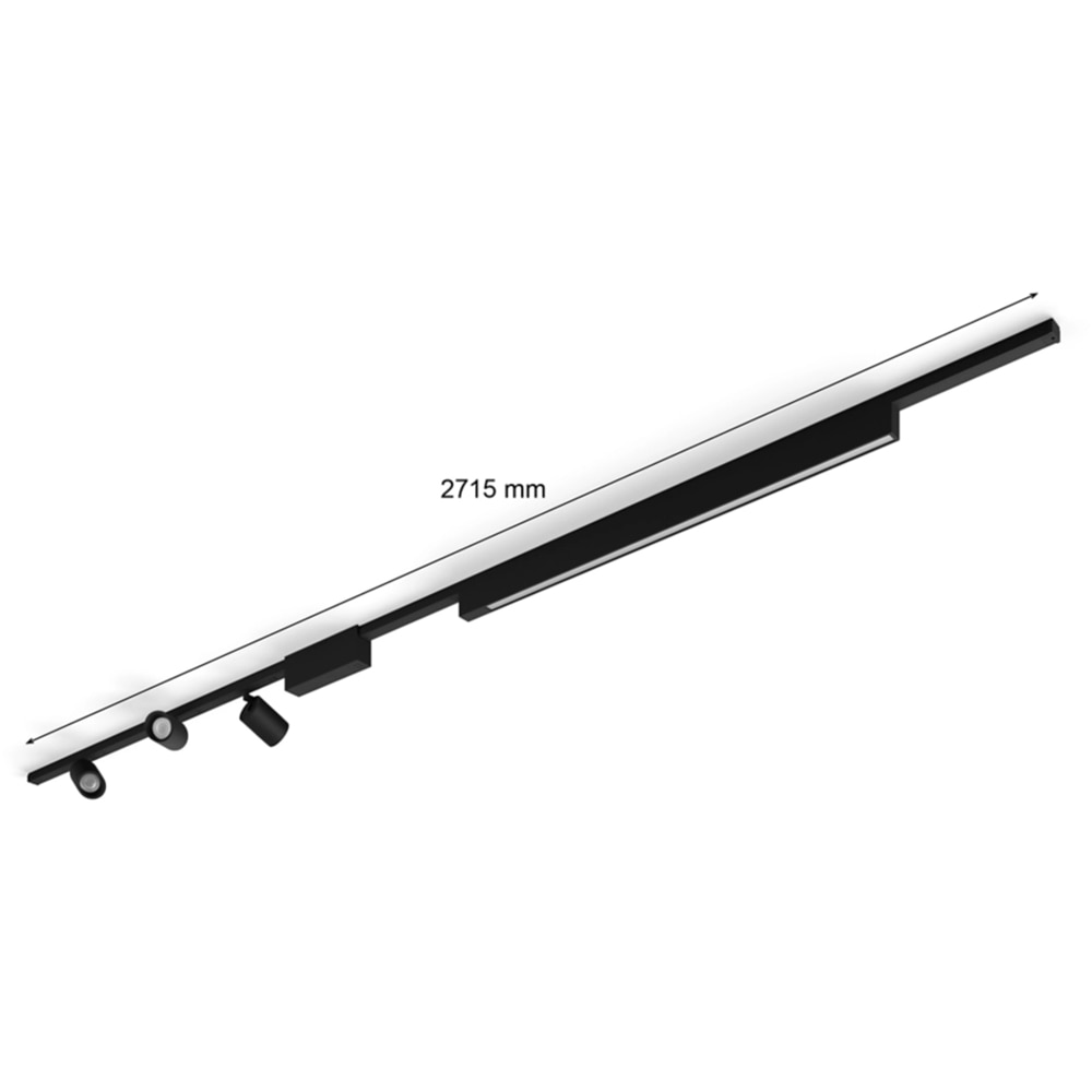 Plafoniera LED RGB PHILIPS HUE Perifo, 44.6W, 3580lm, IP20, negru