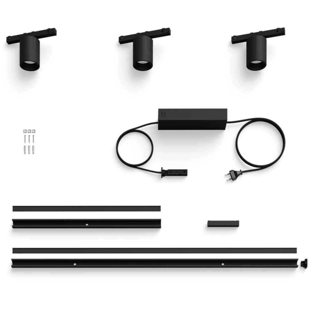 Spot LED smart PHILIPS HUE Perifo, 15.6W, 1530lm, IP20, negru