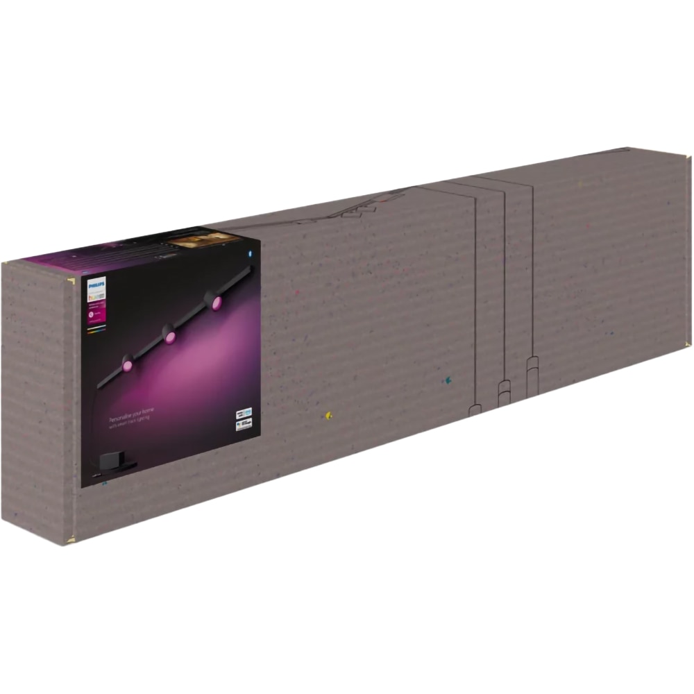 Spot LED smart PHILIPS HUE Perifo, 15.6W, 1530lm, IP20, negru