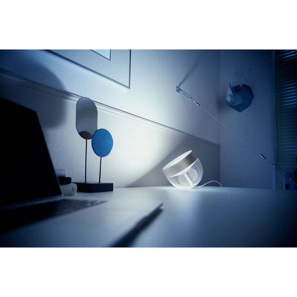Lampa de birou smart PHILIPS HUE Iris, 8.2W, 520lm, IP20, alb