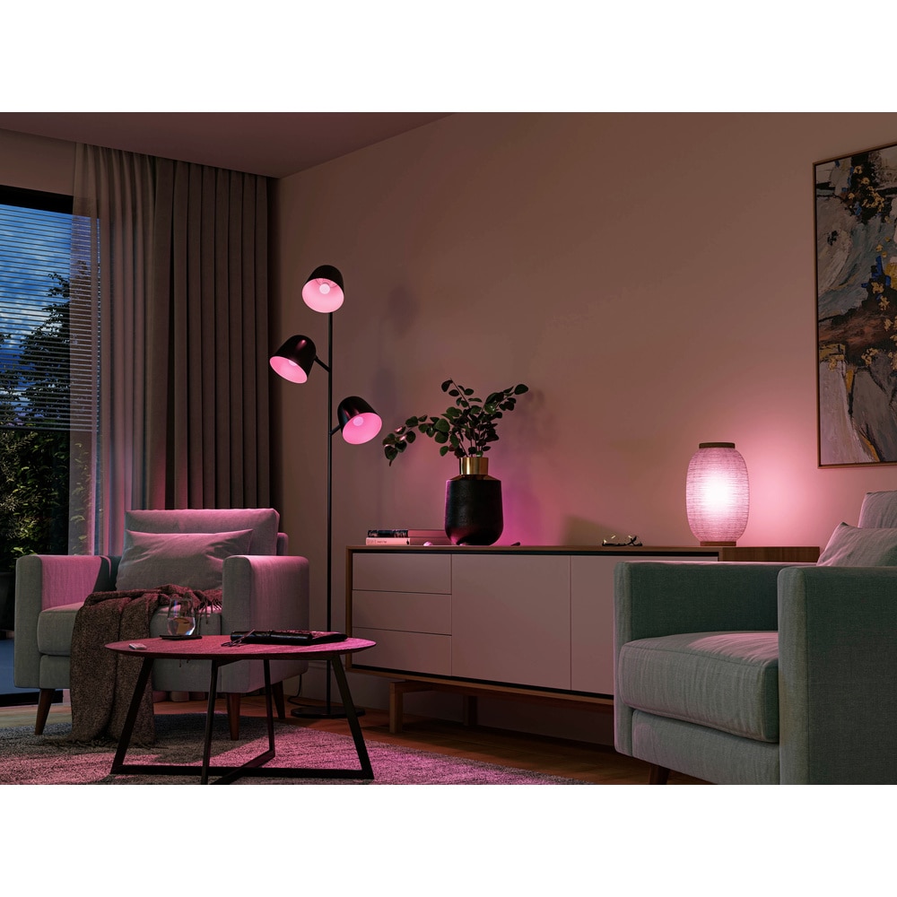 Set 2 becuri LED PHILIPS HUE, E14, 5.1W, 470lm, Wi-Fi, lumina variabila, compatibil Alexa, Google Assistant