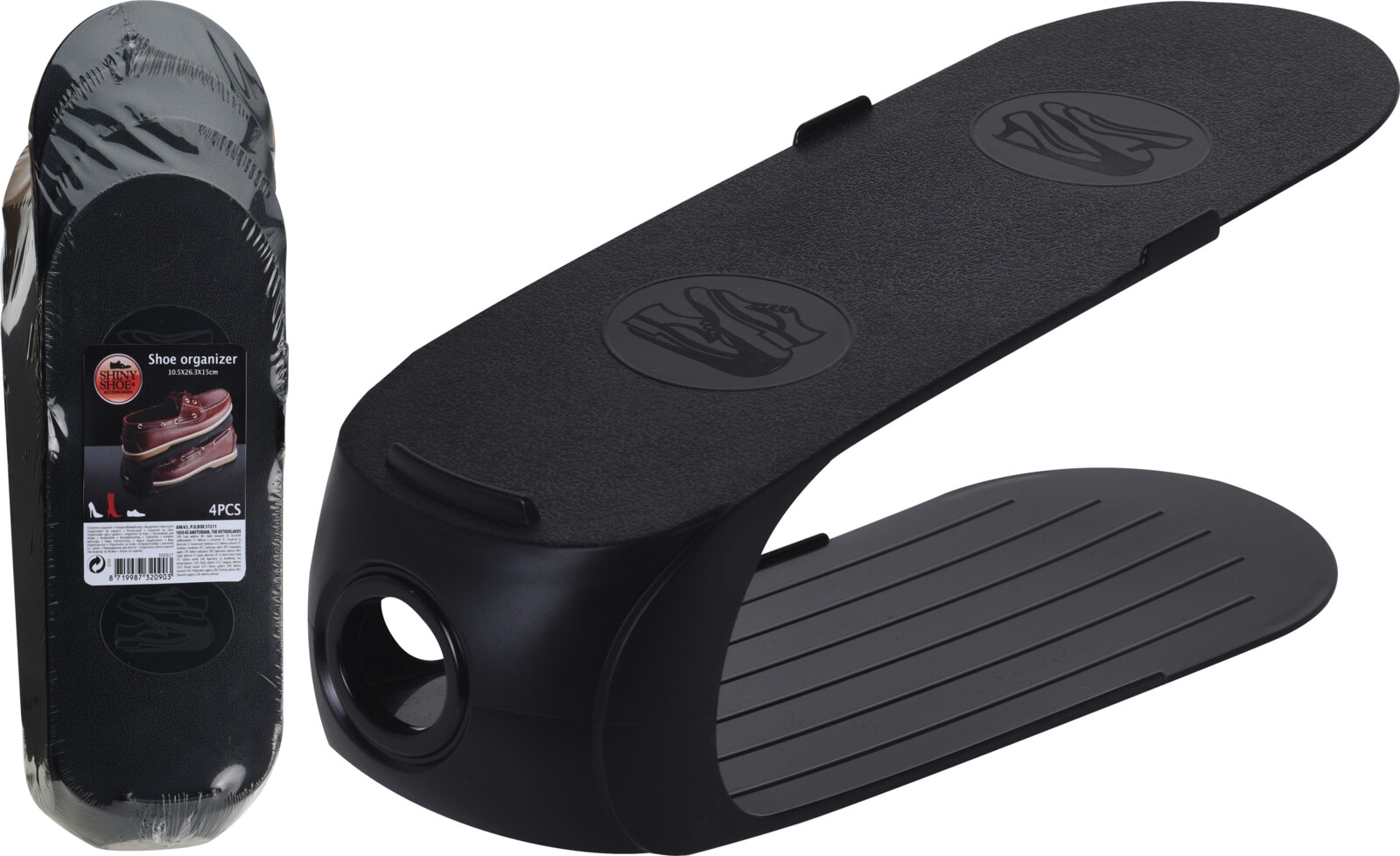 Organizator pantofi, plastic, set 4 bucati