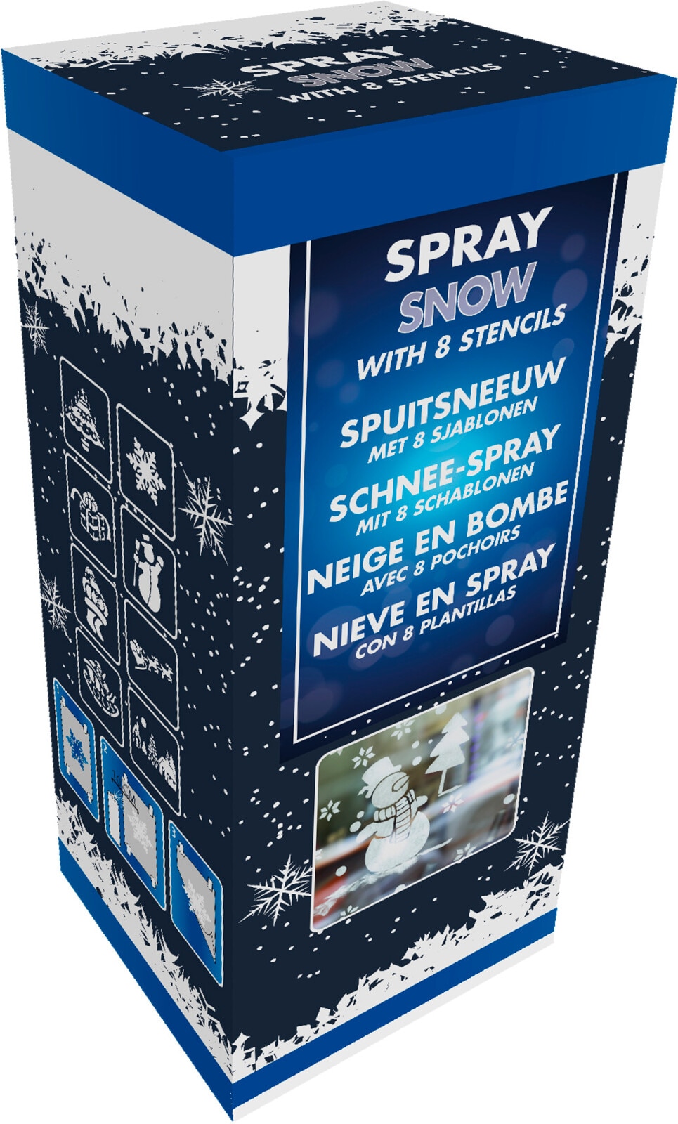 Set Spray zapada artificiala si sablon, 150 ml