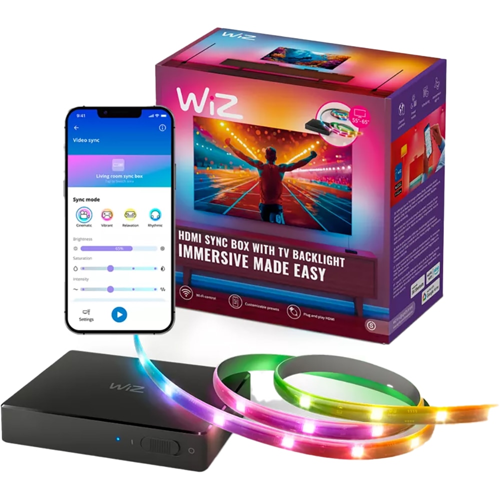 Sync Box Starter Kit + Banda LED RGBIC Gradient 55"-65"