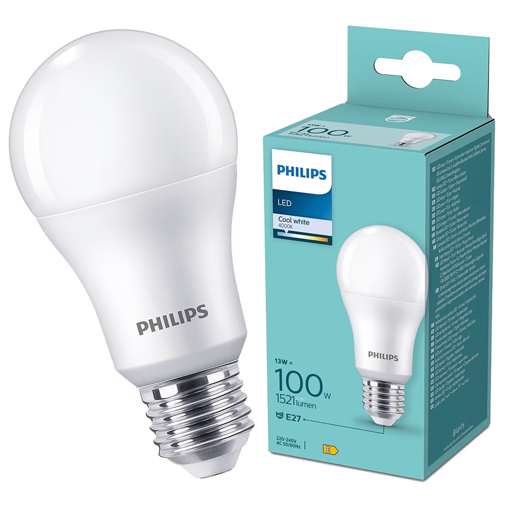 Bec LED PHILIPS 8720169253155, E27, 13W, 1521lm, lumina neutra