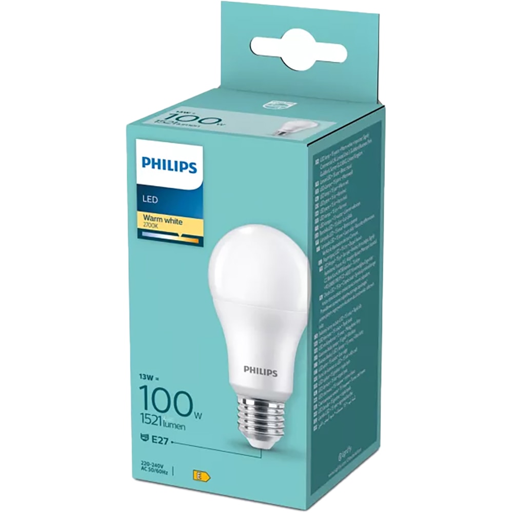 Bec LED PHILIPS 8720169253216, E27, 13W, 1521lm, lumina calda
