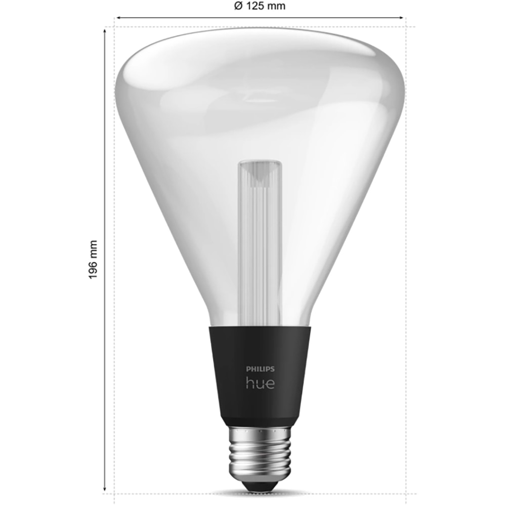 Bec LED Smart PHILIPS HUE LG Triangle, E27, 6.8W, 500lm, lumina rece