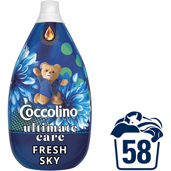 Balsam de rufe COCCOLINO Ultimate Care Fresh Sky, 870 ml, 58 spalari