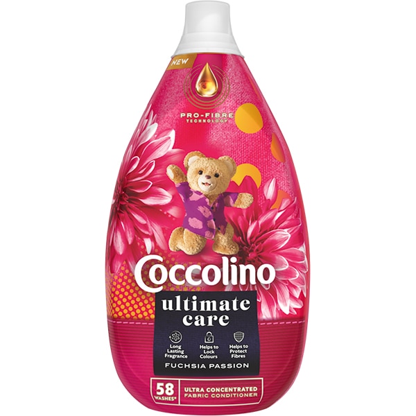 Balsam de rufe COCCOLINO Ultimate Care Fuchsia Passion, 870 ml, 58 spalari