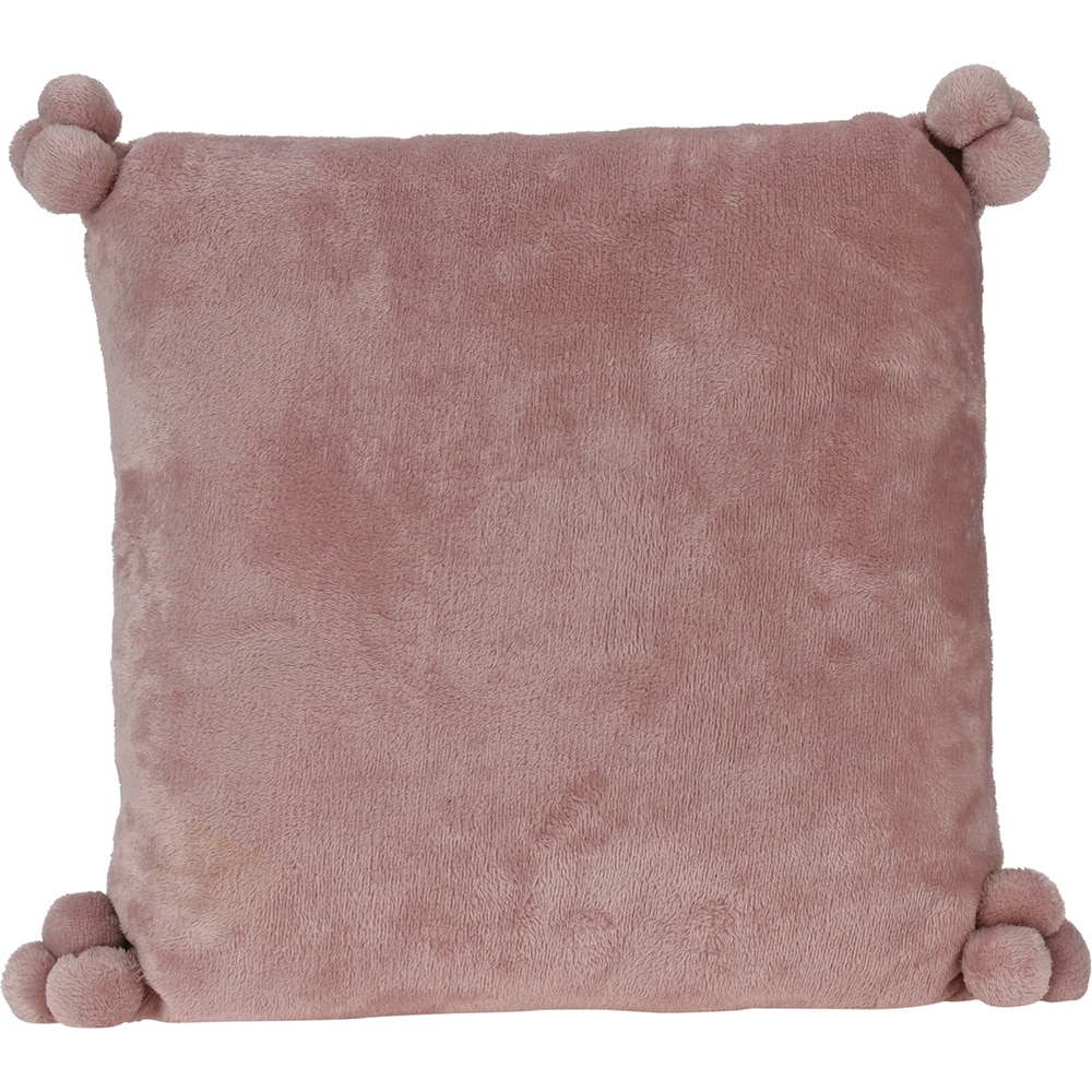 Perna decorativa Pompoms, 40 x 40 cm, bej-roz