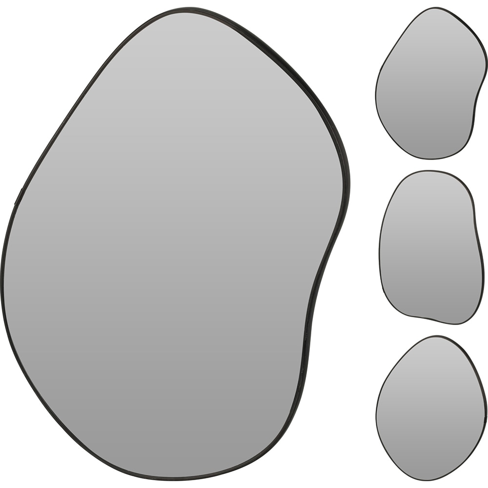 Oglinda decorativa Koopman, 31.5 x 40 cm, negru