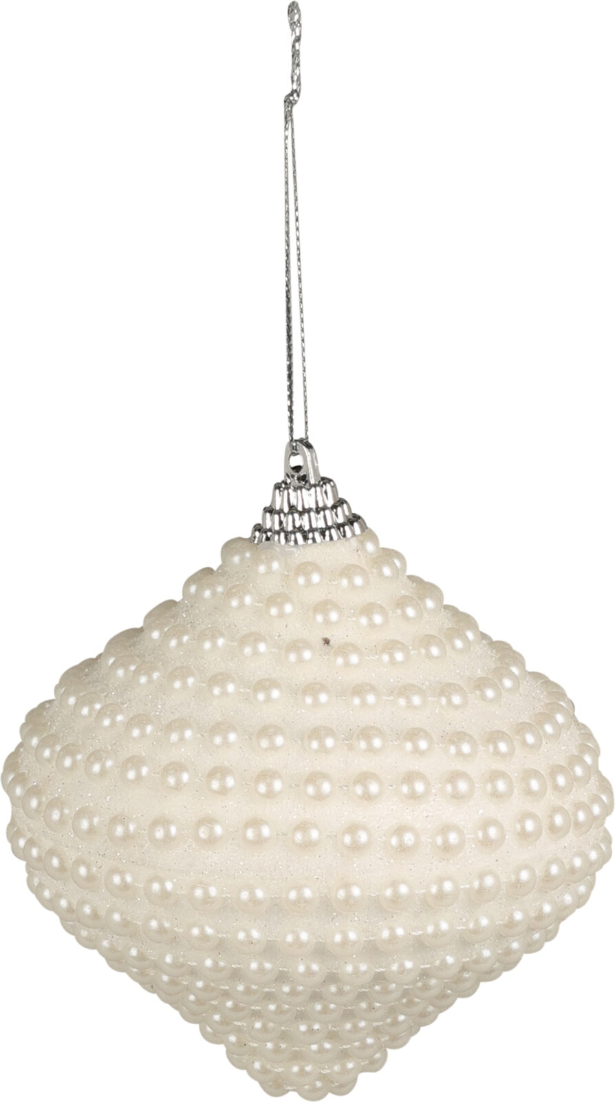 Glob Craciun cu margele, 8 cm, multicolor