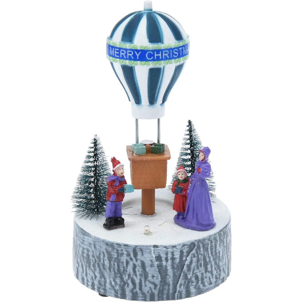 Sceneta de Craciun cu balon, 10 x 10 x 17 cm