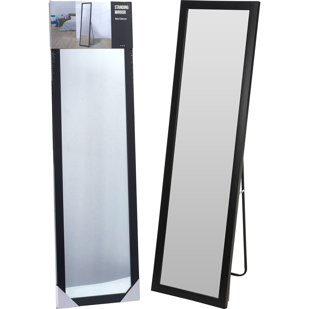 Oglinda decorativa Koopman, 36 x 125 cm, negru