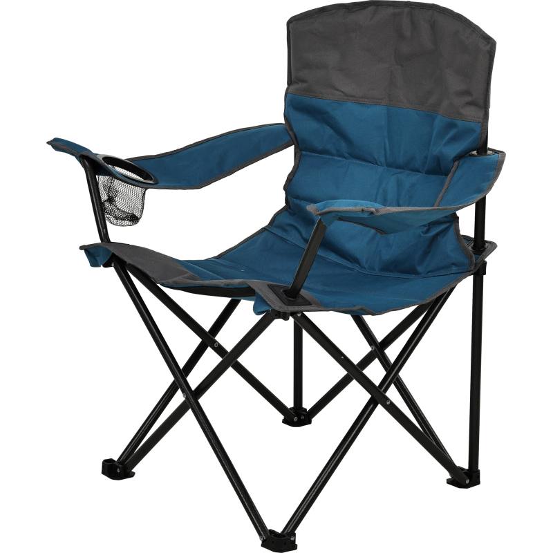 Scaun camping, pliabil, albastru, 85 x 55 x 83 cm