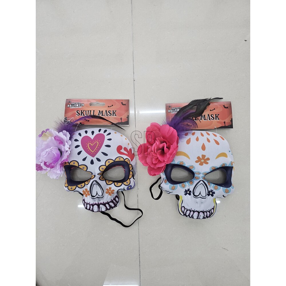 Masca schelet Halloween pentru adulti, 16 x 17 x 3.5 cm
