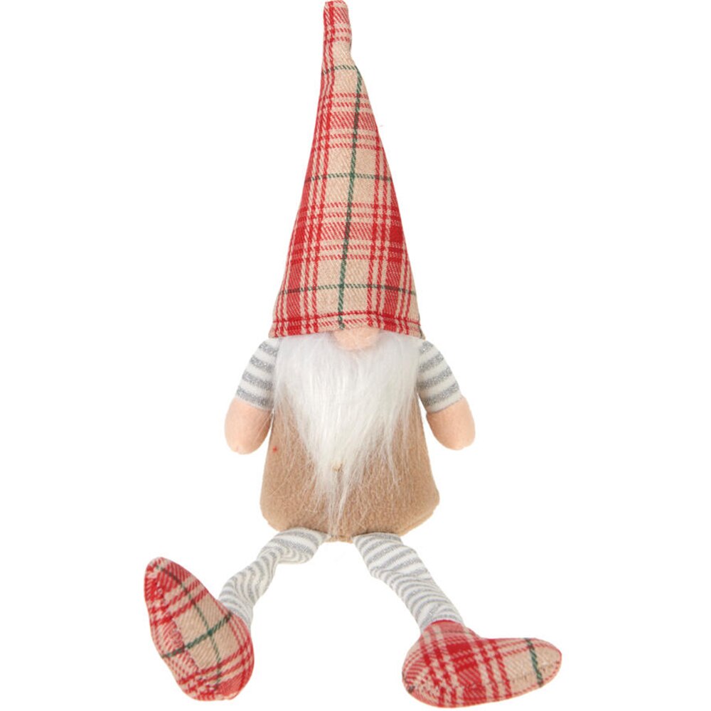 Figurina Gnom asezat, 8 x 8 x 22 cm, multicolor