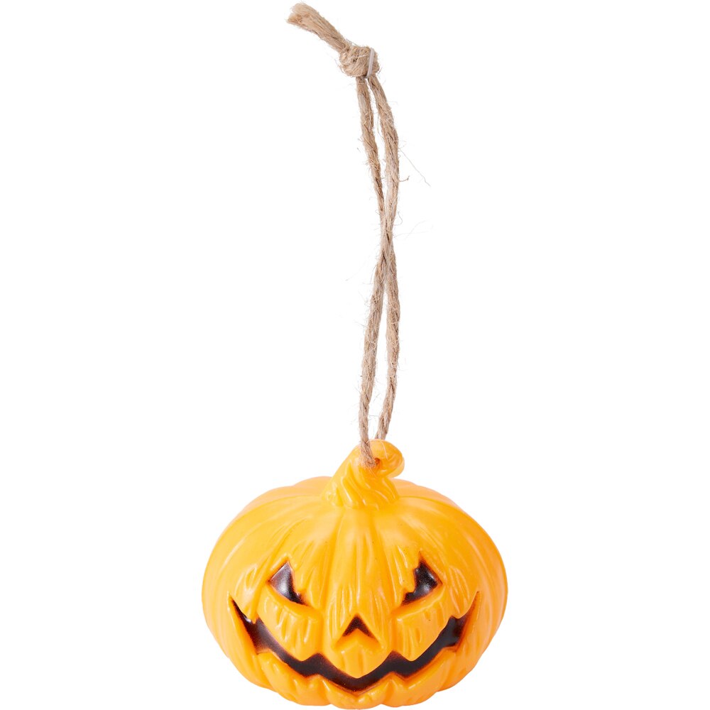 Decoratiune Halloween, dovleac, LED, 6 x 4.5 cm