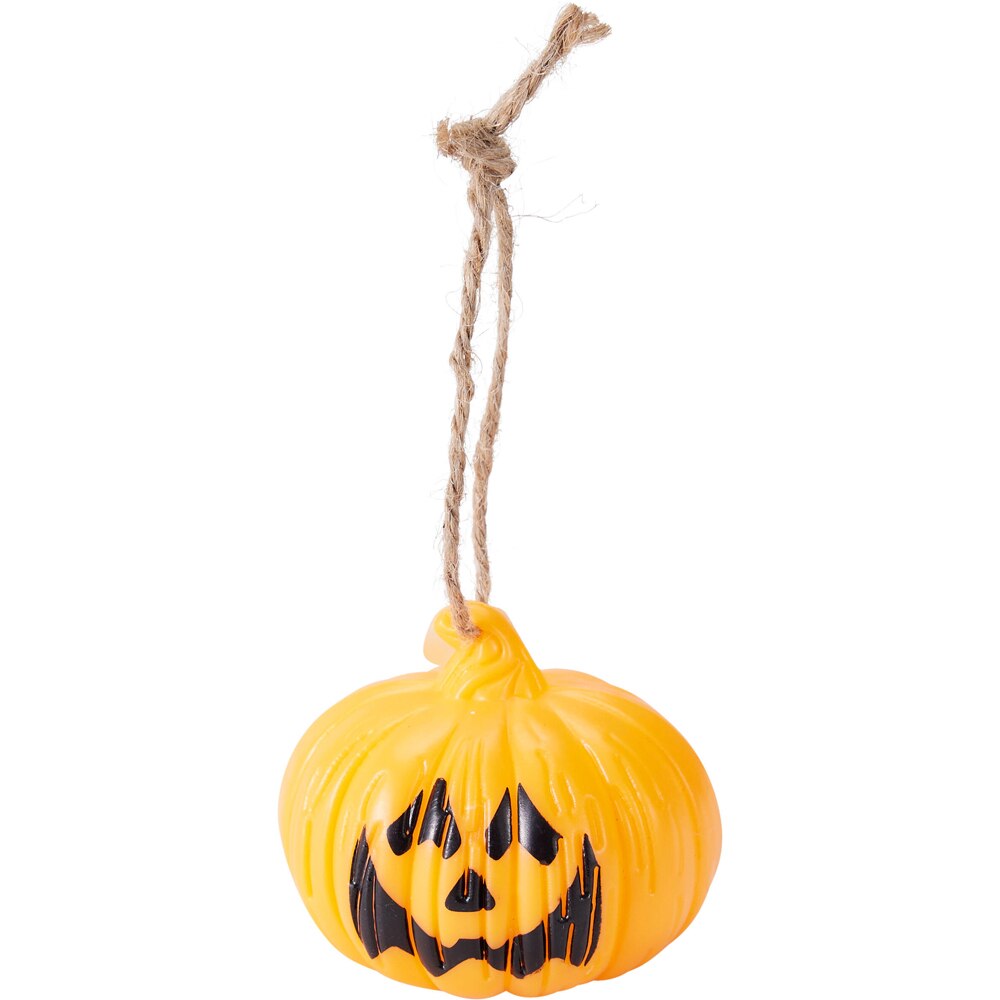 Decoratiune Halloween, dovleac, LED, 6 x 4.5 cm