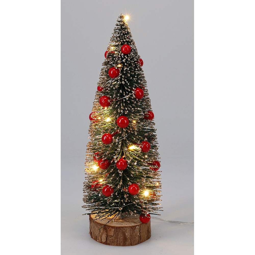 Decoratiune luminoasa Brad, LED, 10 x 30 cm, multicolor