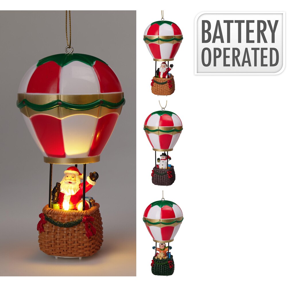 Decoratiune masa Balon, LED, 8.7 x 8.7 x 16.9 cm, multicolor