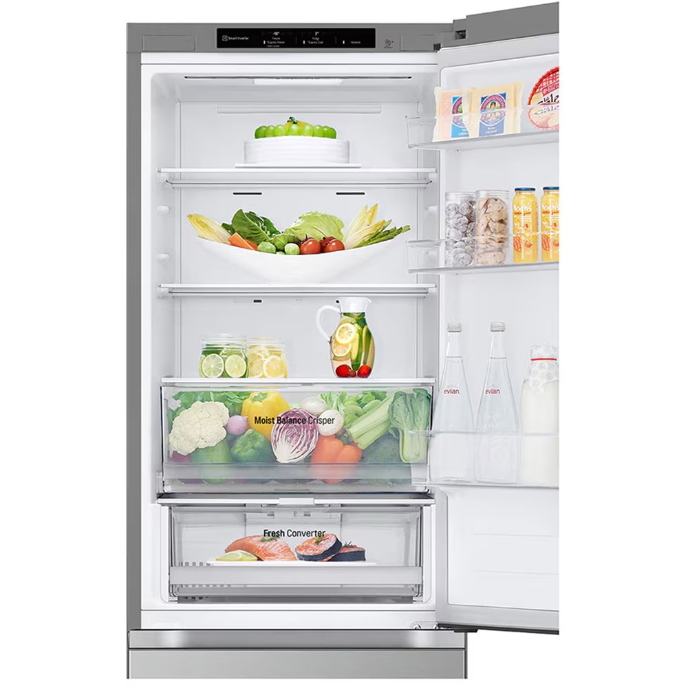 Combina frigorifica LG GBV3100CPY, No Frost, 344 l, H 186 cm, Clasa C, argintiu