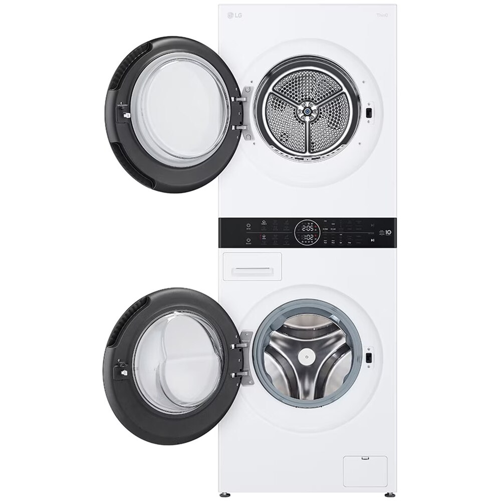 Masina de spalat rufe frontala cu uscator LG WashTower WT1210WWF, 12/10 kg, 1400 rpm, Clasa A/C, Wi-Fi, alb