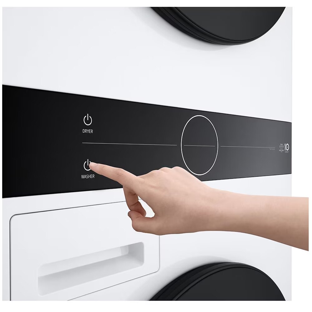 Masina de spalat rufe frontala cu uscator LG WashTower WT1210WWF, 12/10 kg, 1400 rpm, Clasa A/C, Wi-Fi, alb