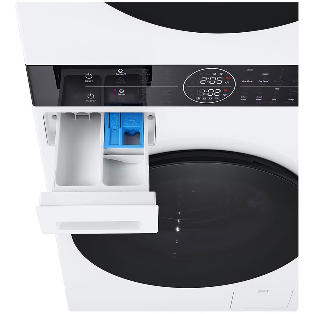 Masina de spalat rufe frontala cu uscator LG WashTower WT1210WWF, 12/10 kg, 1400 rpm, Clasa A/C, Wi-Fi, alb