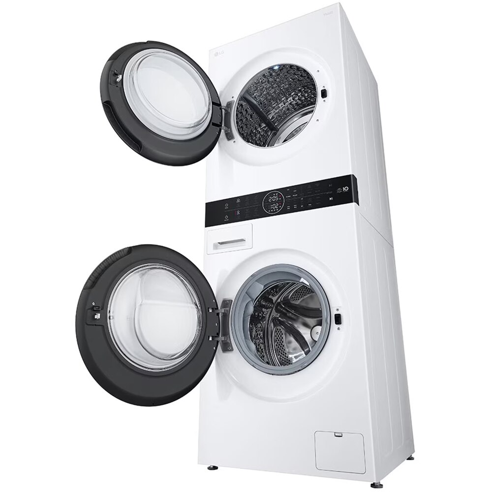 Masina de spalat rufe frontala cu uscator LG WashTower WT1210WWF, 12/10 kg, 1400 rpm, Clasa A/C, Wi-Fi, alb