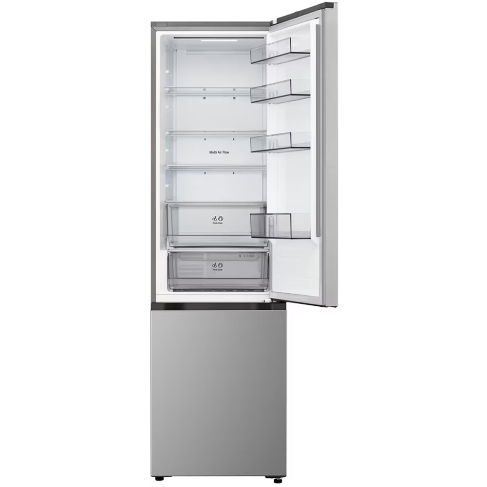 Combina frigorifica LG GBBSJ20DPY, No Frost, 375 l, H 203 cm, Clasa D, ThinQ, argintiu